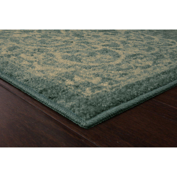 Light Spa Synthetic Tufted Non-slip Runner Rug