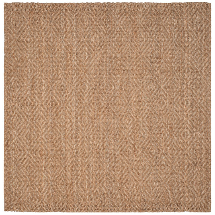 Natural Jute Handwoven Non-slip Square Rug
