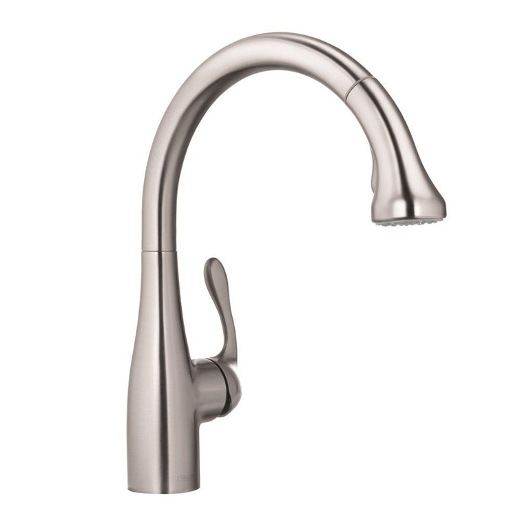 Stainless Steel Modern Pull-Out Spray Kitchen Faucet