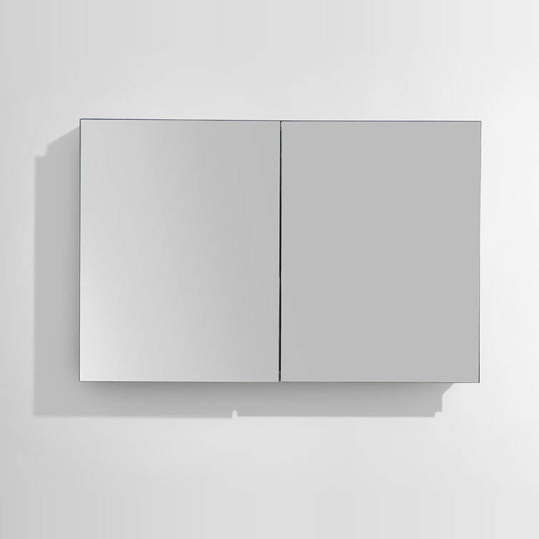 Senza 40" Wide Frameless Bathroom Medicine Cabinet with Mirrors