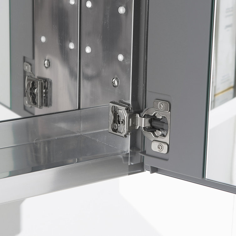Modern Frameless Rectangular Surface Mount Medicine Cabinet Mirror