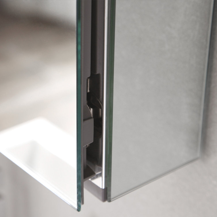 Modern Frameless Rectangular Surface Mount Medicine Cabinet Mirror