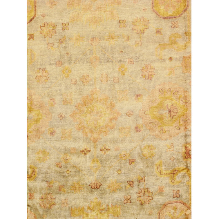 Light Blue Hand-Knotted Wool Oriental Area Rug 6'3" x 8'9"