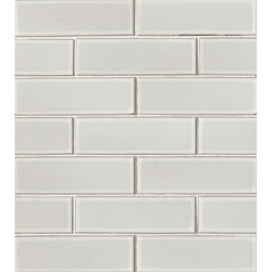 Solar Beige Porcelain 2'' x 6'' Mosaic Subway Tile
