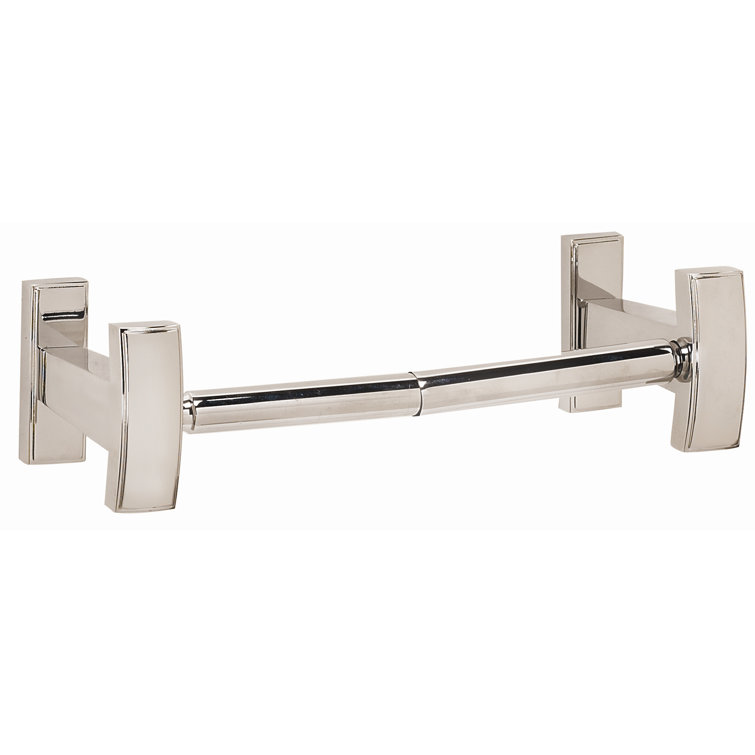 Polished Nickel Wall Mounted Square Toilet Paper Holder