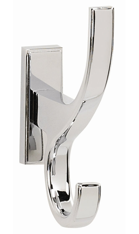 Polished Chrome Contemporary Wall Mounted Robe Hook