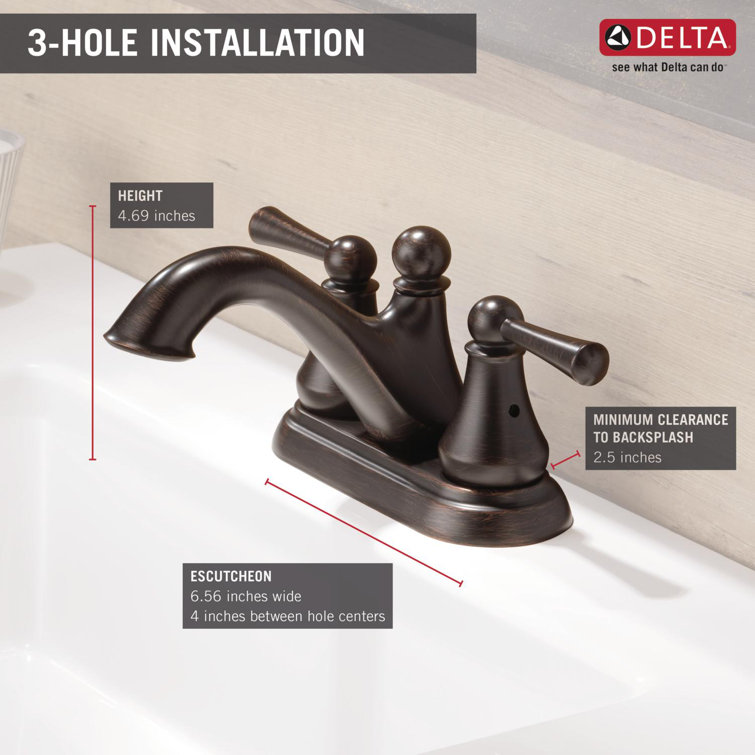 Delta Haywood Elegance Centerset Venetian Bronze Bathroom Faucet