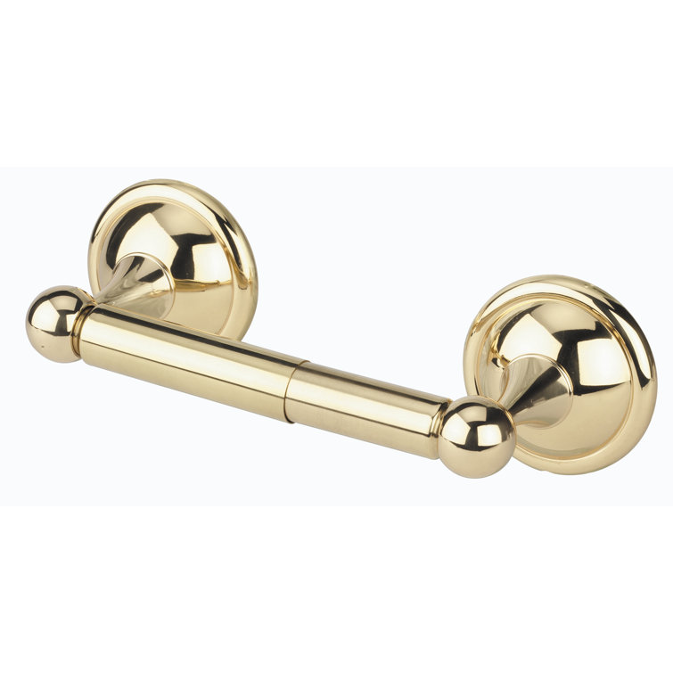 Polished Brass Wall Mounted Toilet Paper Holder