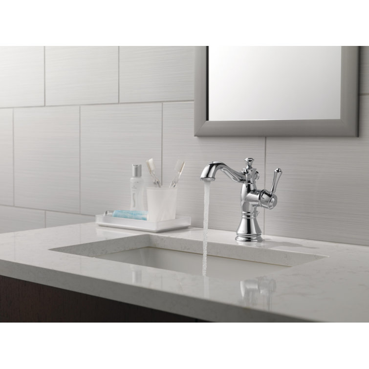 Cassidy Chrome Single Hole Bathroom Faucet with Drain Assembly