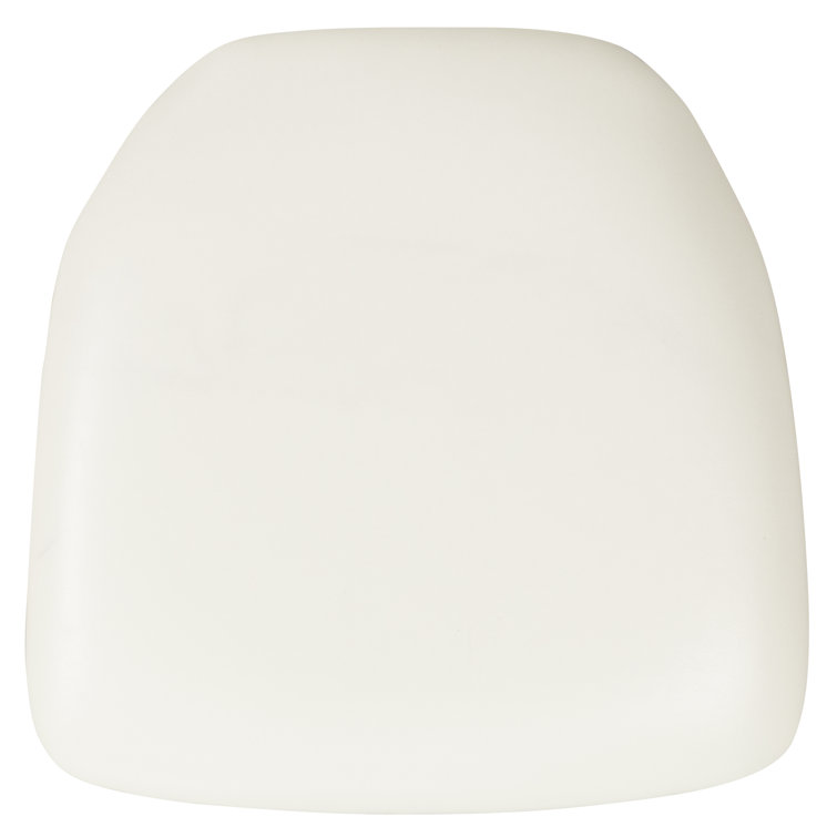 Elegant White Vinyl Chiavari Chair Cushion for Indoor Use