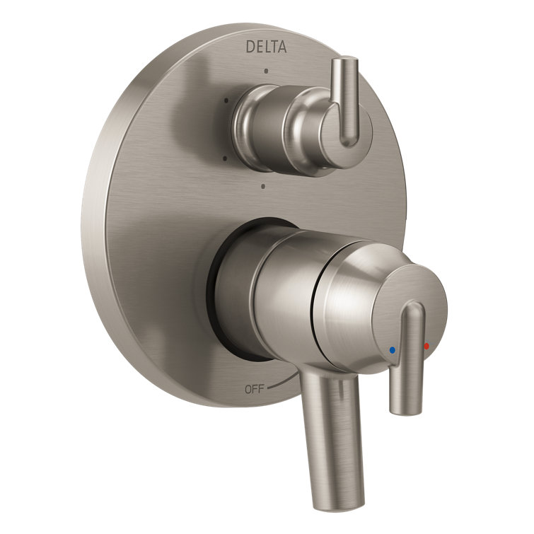 Stainless Steel Modern Wall-Mounted Shower Lever Trim