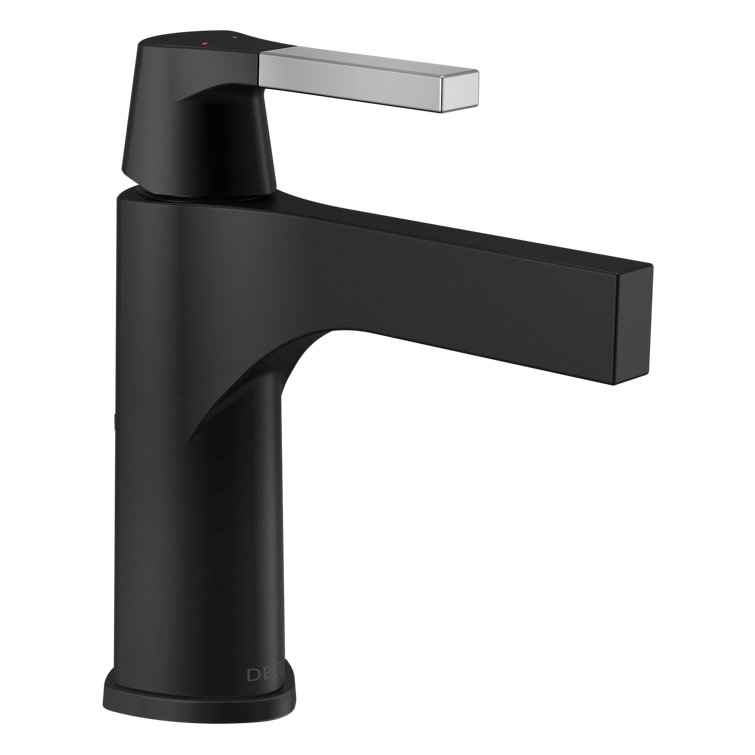 Modern Chrome Brass 7.5" Single Hole Faucet with Drain Assembly