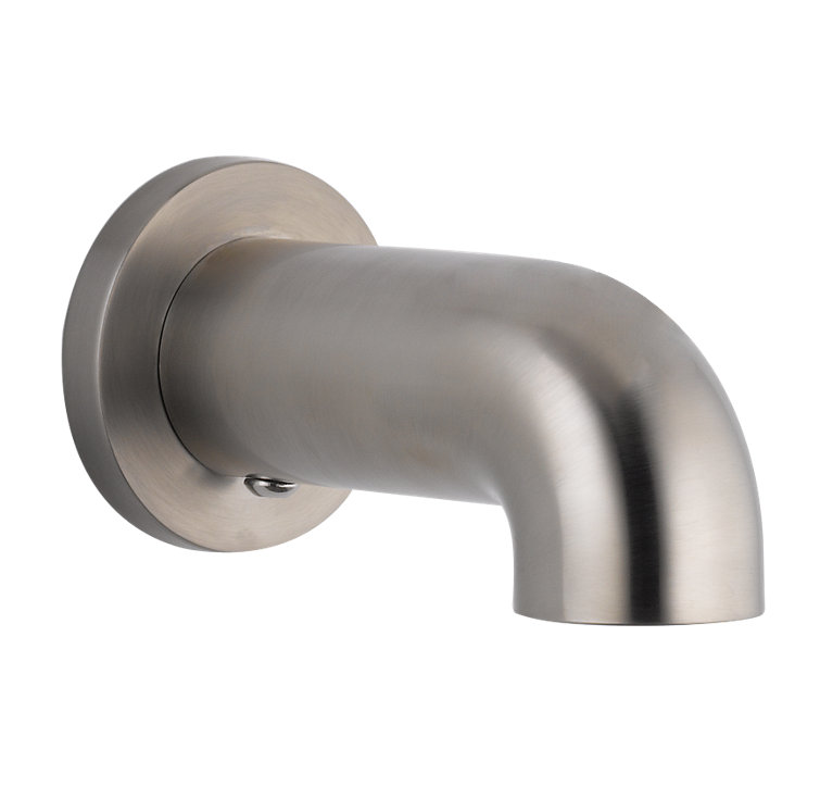 Contemporary Stainless Steel Wall Mounted Tub Spout Trim 7" Reach