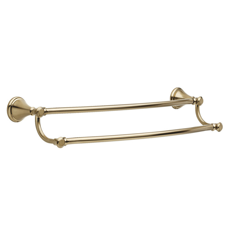 Cassidy 24" Champagne Bronze Wall Mounted Double Towel Bar