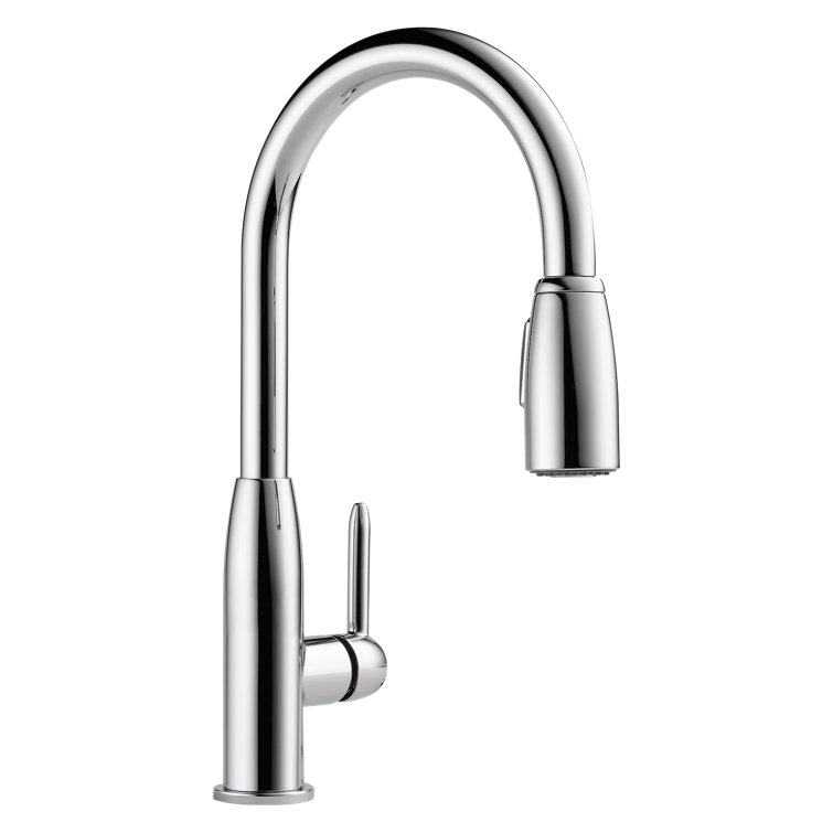 Core Polished Chrome Pull-Down Kitchen Faucet with Spray
