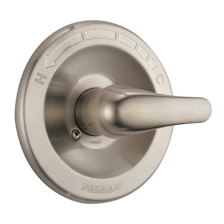 Brushed Nickel Single Lever Thermostatic Faucet Trim