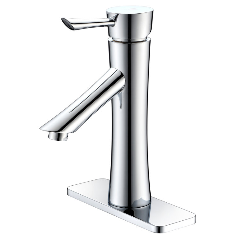 Sage Polished Chrome Single-Handle Bathroom Faucet with Drain Assembly
