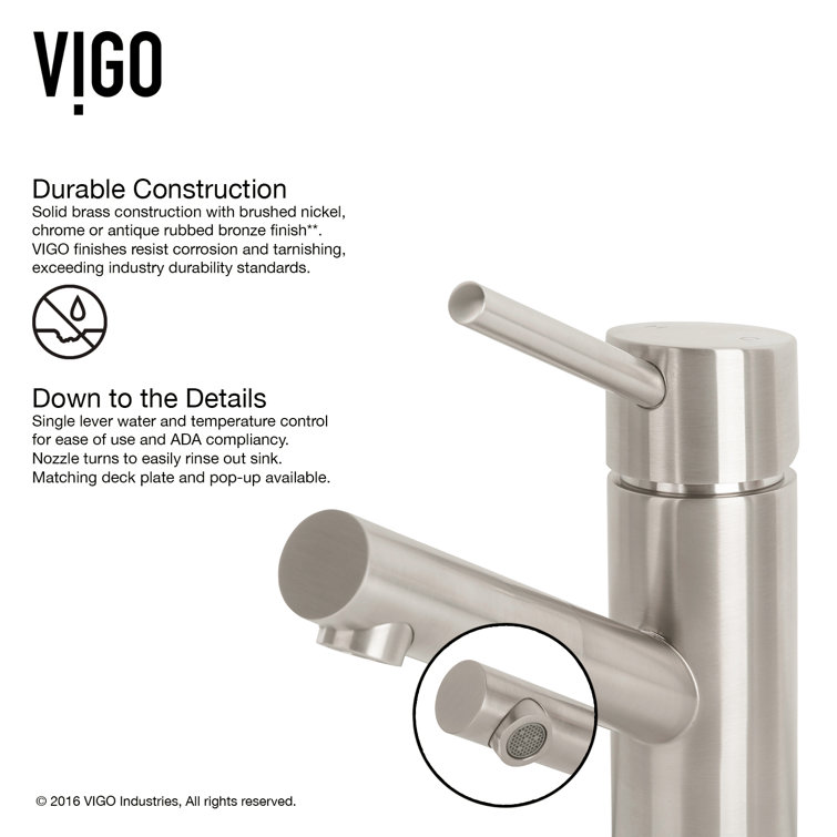 Modern Black Nickel Single-Hole Bathroom Faucet with Ceramic Disc