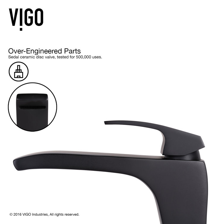 Sheer Black Tempered Glass 16.5" Vessel Bathroom Sink with Matte Black Faucet