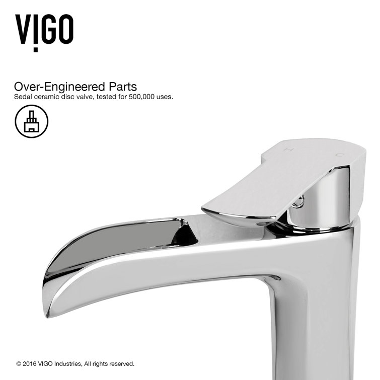 Turquoise Blue Glass Vessel Bathroom Sink with Chrome Faucet