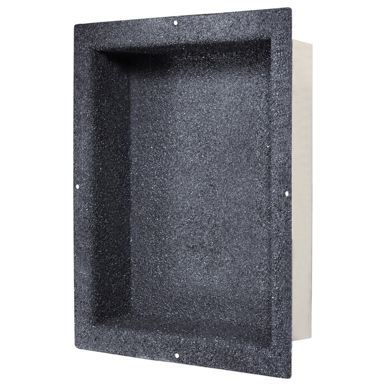 Stainless Steel Black Shower Niche with Sand Coating
