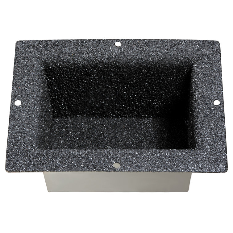 Stainless Steel Black Sand Coated Shower Niche Shelf