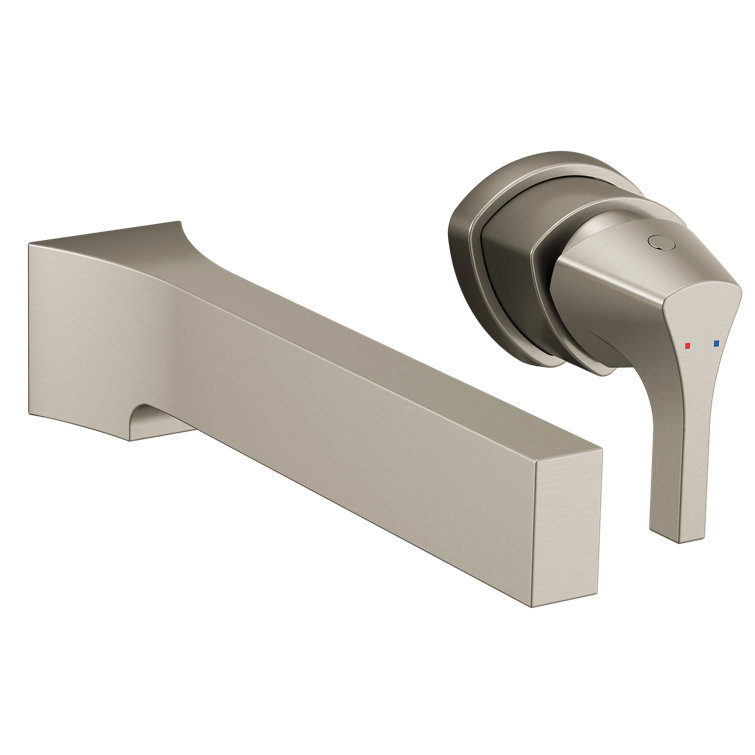 Sleek Modern Wall-Mounted Stainless Steel Bathroom Faucet