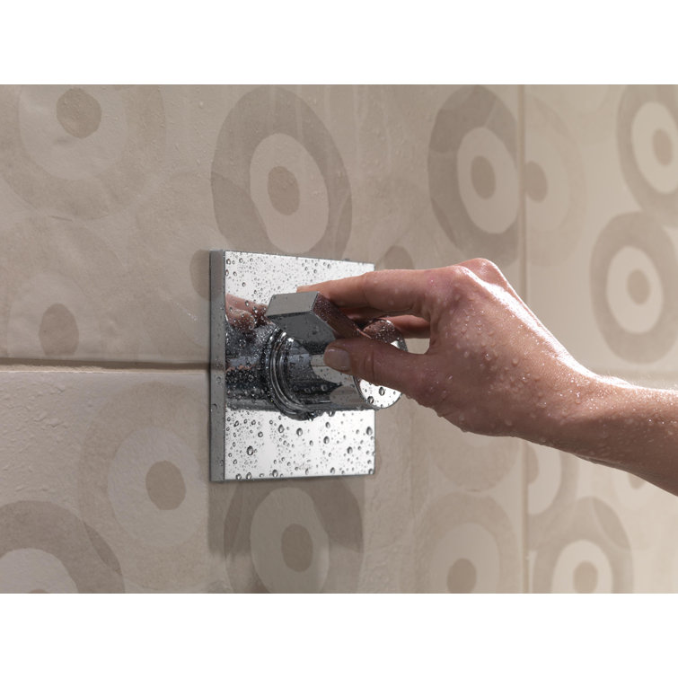 Chrome Stainless Steel Wall-Mounted Shower Diverter Trim Kit