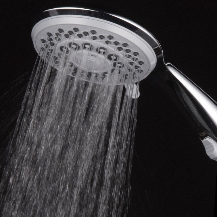 Chrome Handheld Shower Head with 7 Spray Settings