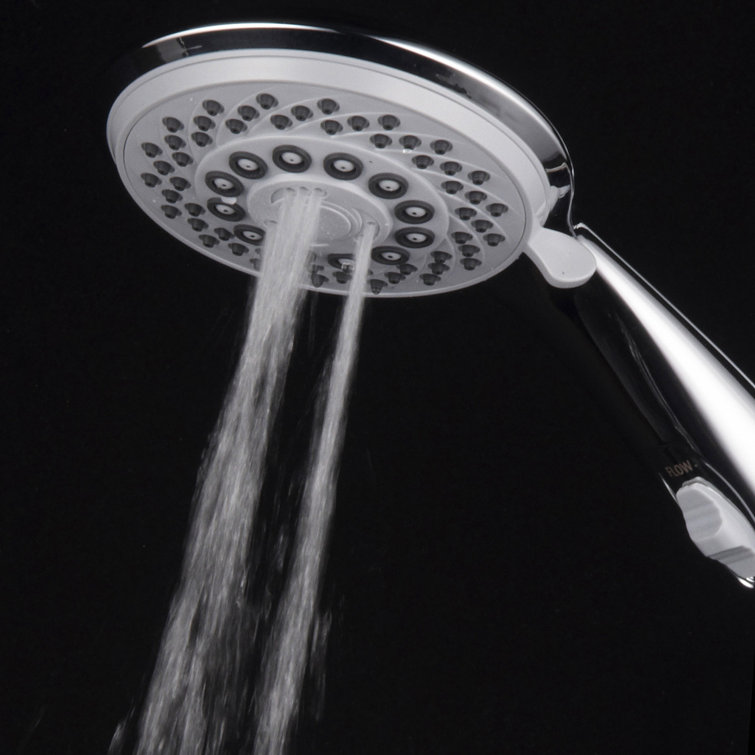 Chrome Handheld Shower Head with 7 Spray Settings
