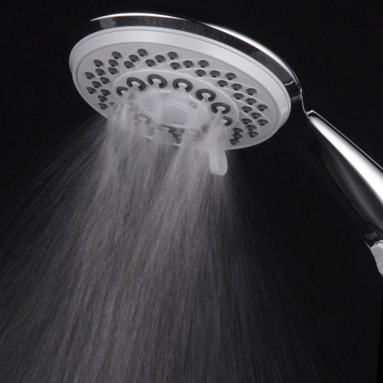 Chrome Handheld Shower Head with 7 Spray Settings
