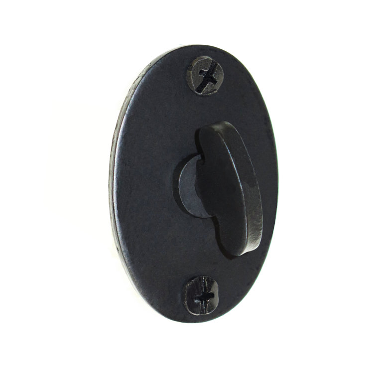 Black Matte Iron One Sided Deadbolt