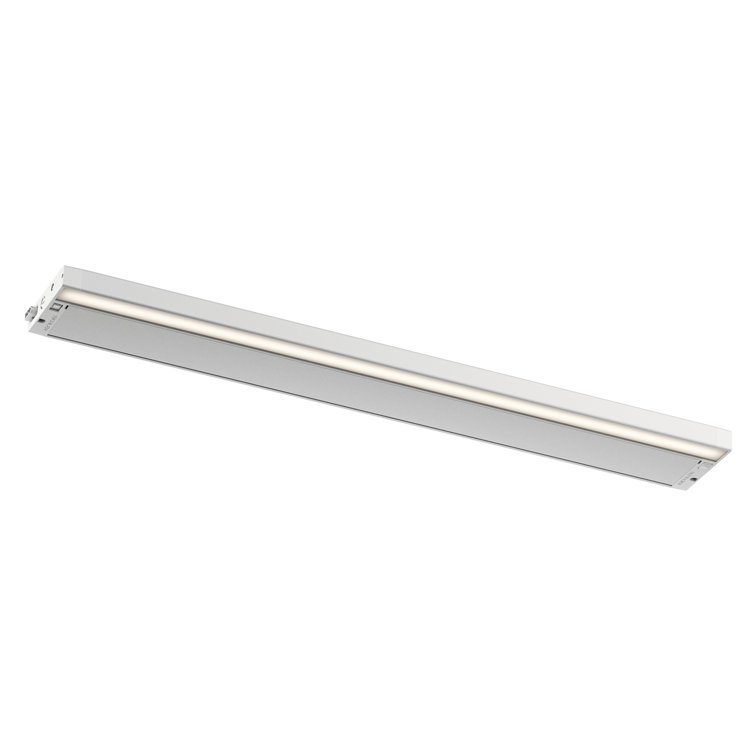 30" White LED Under Cabinet Light Bar with Adjustable Temperature