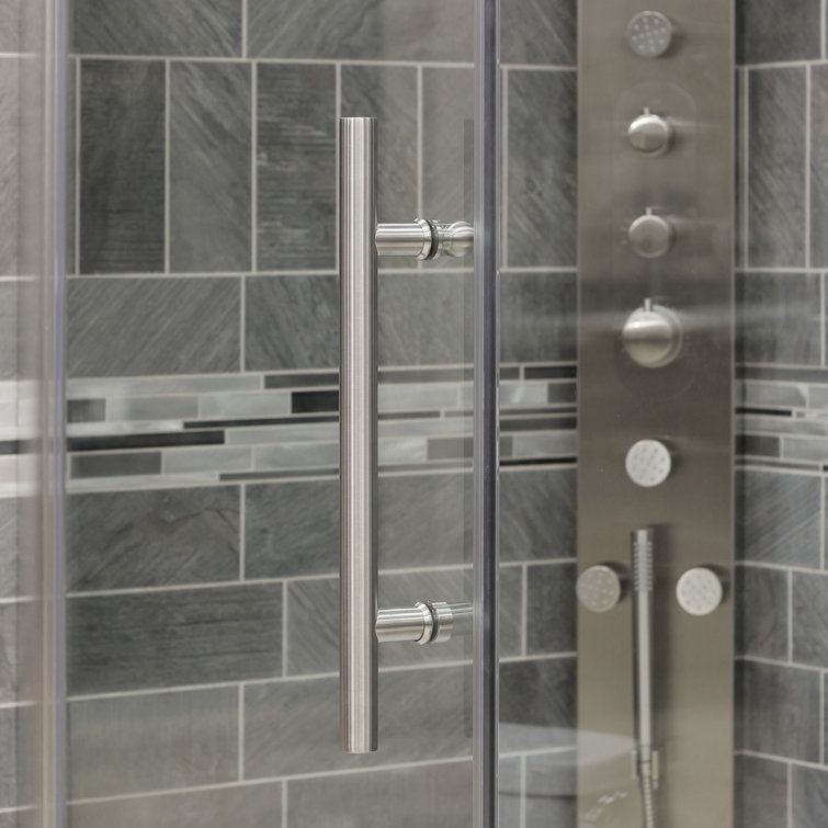 Ultra-G 35" x 72" Frameless Brushed Nickel Shower Door