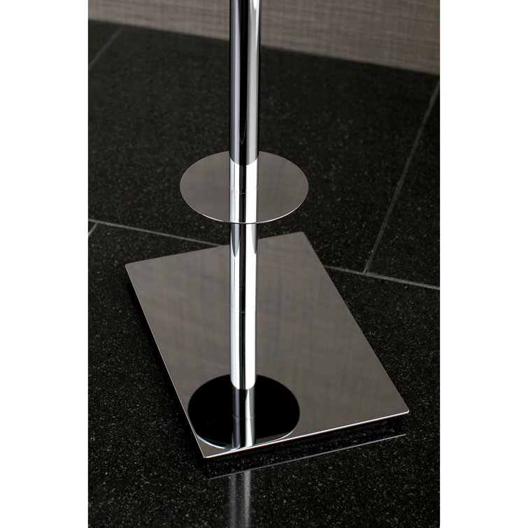 Claremont Chrome Freestanding Toilet Paper Holder with Weighted Base