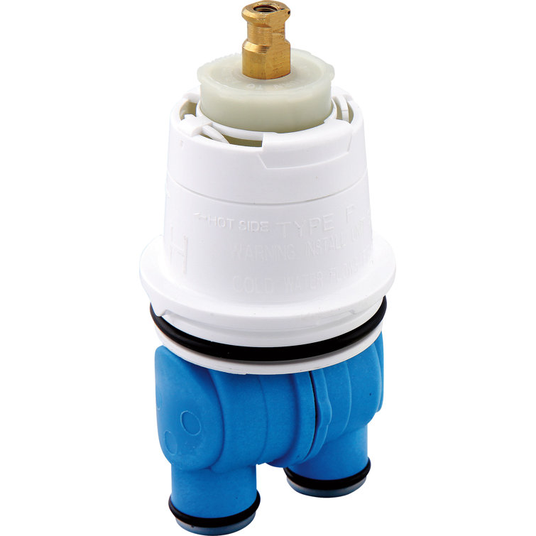 Delta White and Blue Plastic Faucet Cartridge Assembly