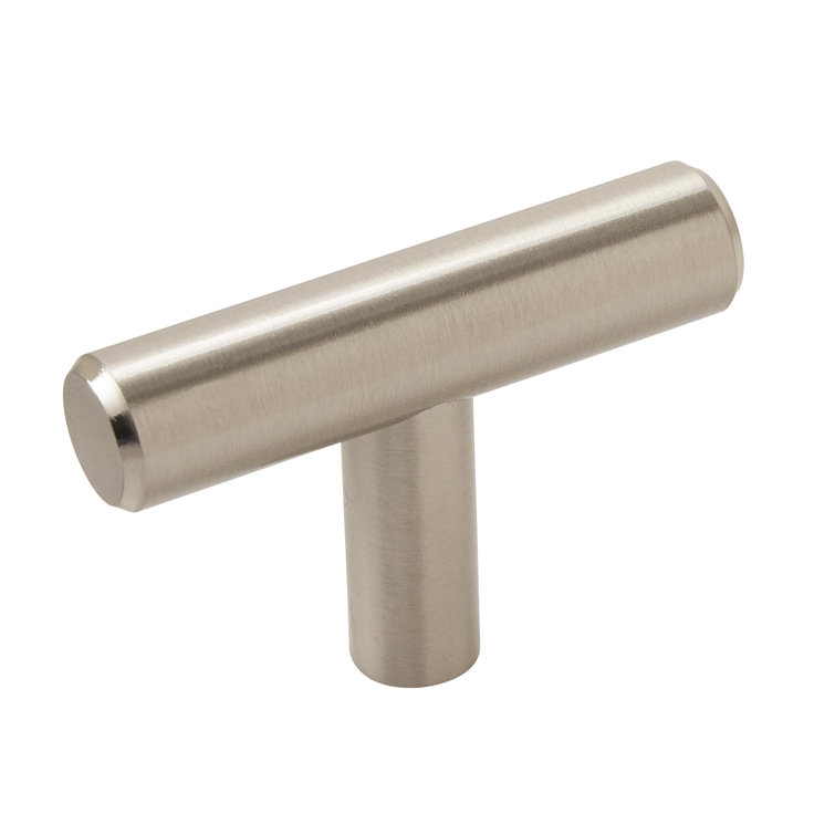 Sterling Nickel Modern Industrial Bar Pull Knob