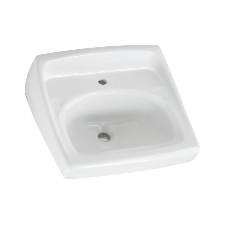 Lucerne 23'' White Ceramic Wall-Mount Bathroom Sink