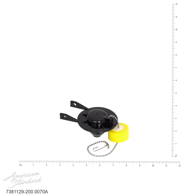 Universal Black Flapper and Chain with Yellow Float