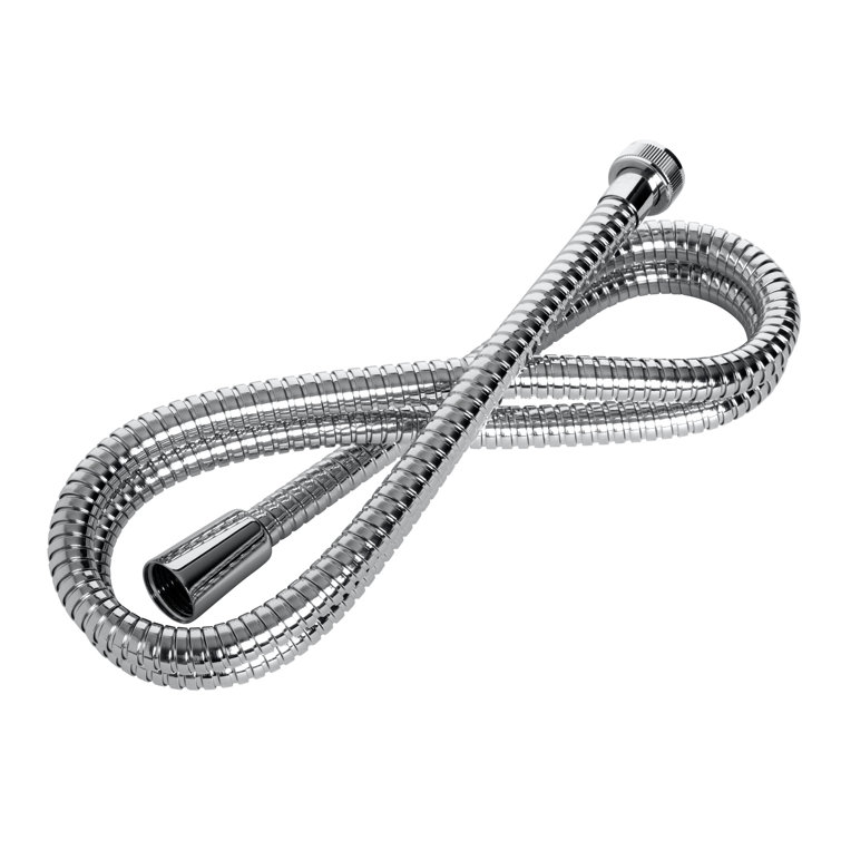 Polished Chrome 60-Inch Metal Shower Hose