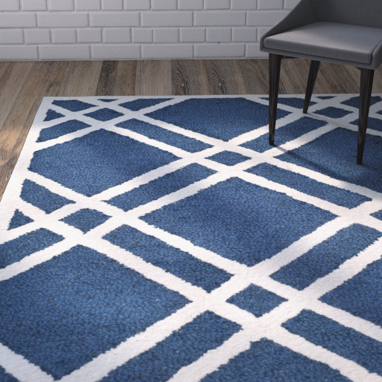 Ivory Round Hand-Tufted Wool Area Rug, 59"