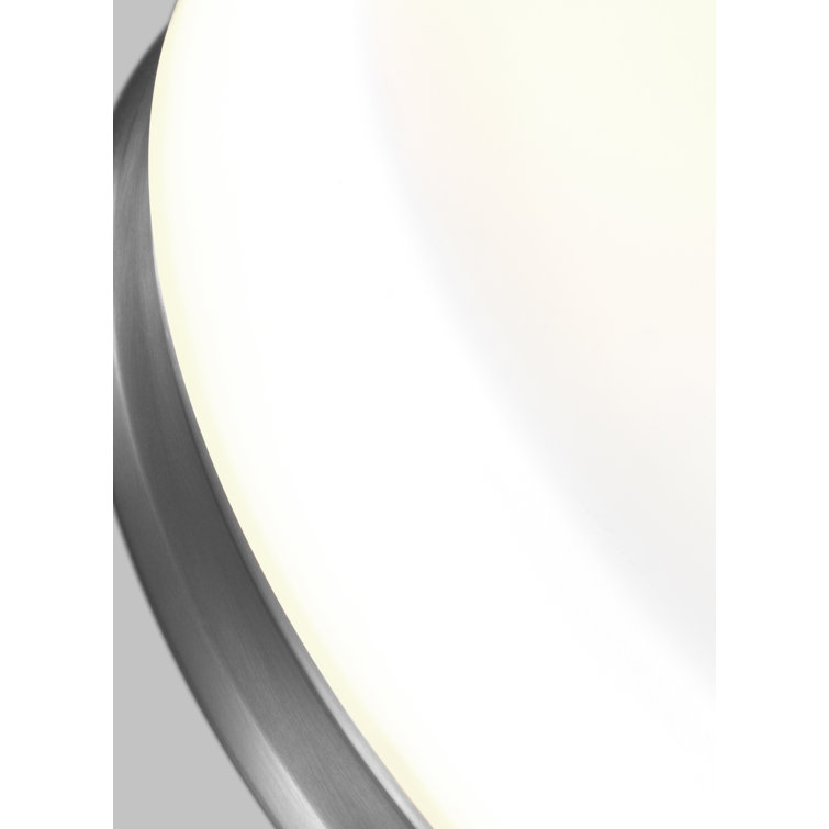 Elegant Satin Nickel 2-Light Indoor/Outdoor Flush Mount with Opal Etched Glass