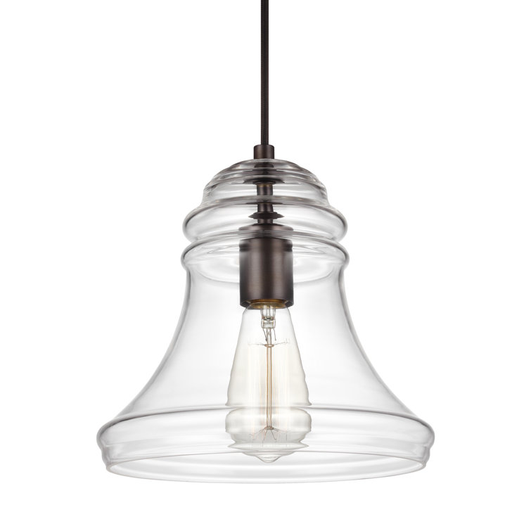 Doyle Oil Rubbed Bronze Mini Globe Pendant with Clear Glass Shade