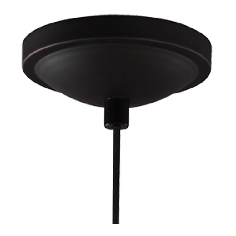 Matte Black 16.5'' LED Dome Pendant Light