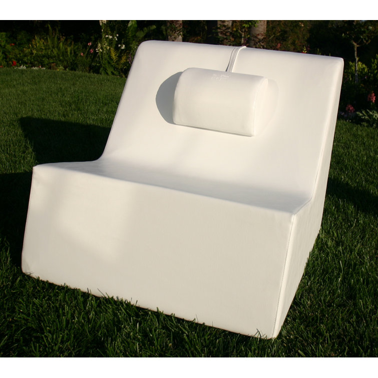Cognac Armless Plastic Patio Chair with 36'' Wide Seat