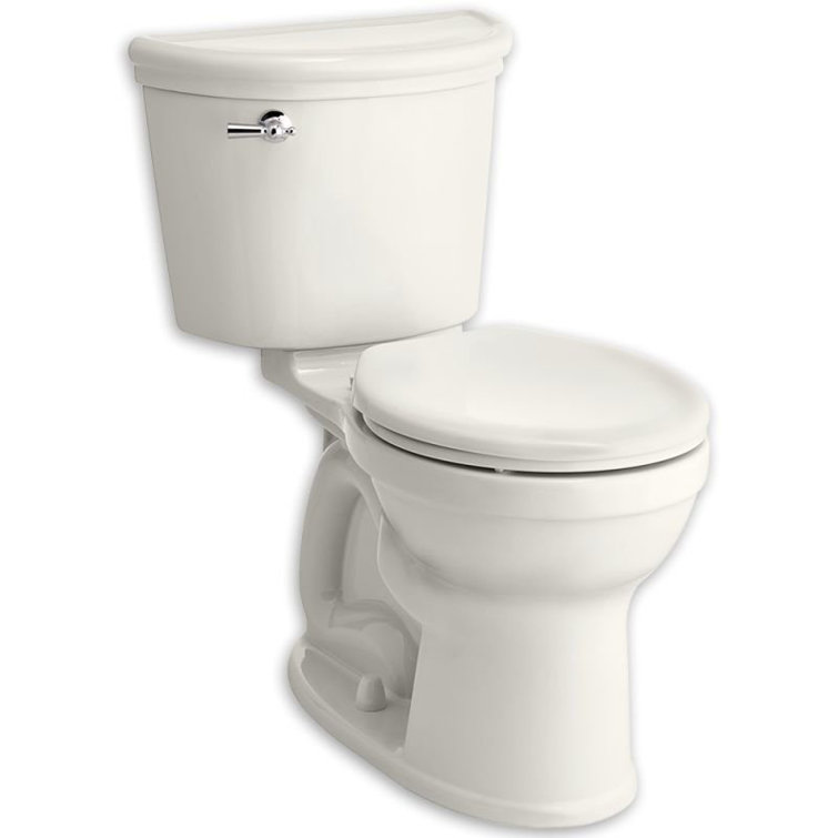 White Round Two-Piece High Efficiency Toilet