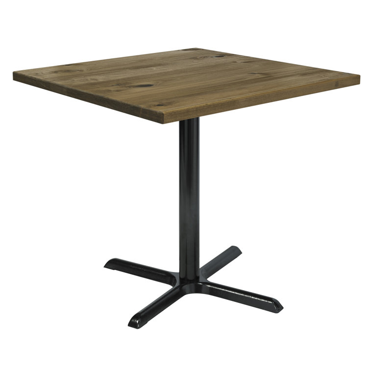 Urban Loft 42" Square Reclaimed Wood Counter Table in Natural Vintage