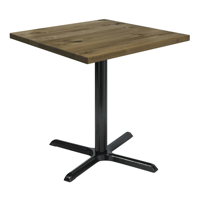 Urban Loft 42" Square Reclaimed Wood Counter Table in Natural Vintage