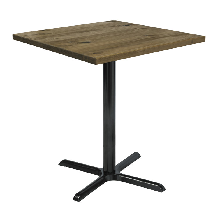 Urban Loft 42" Square Reclaimed Wood Counter Table in Natural Vintage
