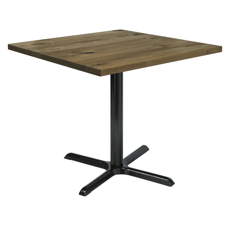 Urban Loft 42" Square Reclaimed Wood Counter Table in Natural Vintage